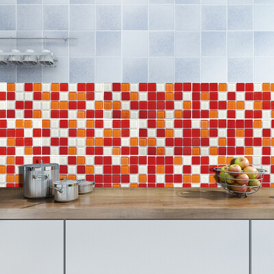

Toponeto Self-adhesive Mosaic Wall Sticker Tile Floor Kitchen Bathroom Waterproof
