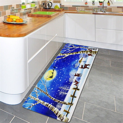 

Toponeto Christmas Floor Entrance Door Bathroom Mat Indoor Bathtub Carpet Doormats Decor