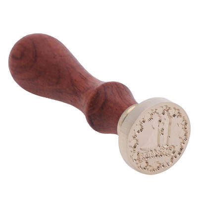 

Love Series Retro Wood Handle Sealing Wax Documents Custom Stamp Supplies