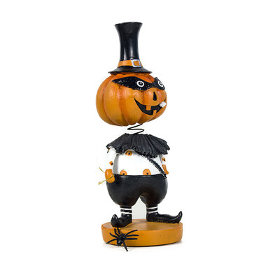 

Halloween Cute Pumpkin Black Cat Shaking Head Resin Dolls Multipurpose Home Table Ornaments Festival Kids Gifts Party Decoration