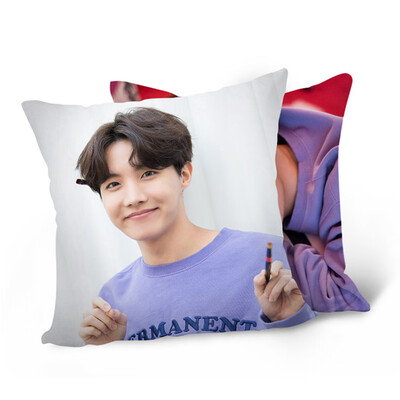 

Kpop BTS White Valentine Square Throw Pillow Cover Pillowcase Photo Printing Double Side