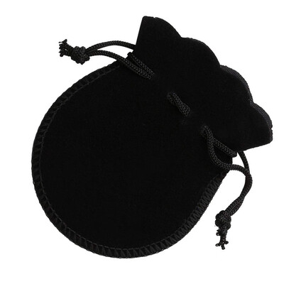 

Flannel Draw String Storage Bag Candy Holder Solid Color Drawstring Pocket Gift Jewelry Pounches