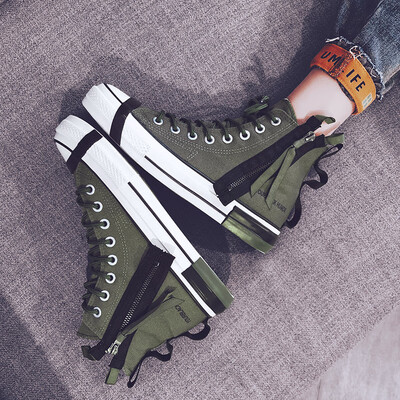 

Summer high-rise tremble mens shoes leisure autumn Korean version canvas sneakers