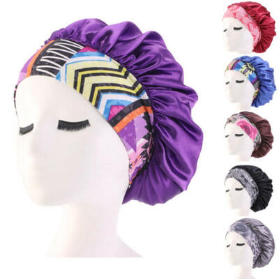 

Elastic Waterproof Shower Cap Hat Reusable Bath Head Hair Cover Salon Shower Cap