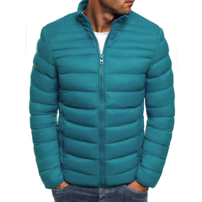 

Toponeto Mens Autumn Winter Zipper Warm Down Jacket Packable Light Top Quality Coat