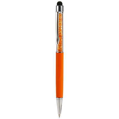 

07mm Crystal Metal Capacitive Black Ballpoint Pen for Writing Office School Supplies