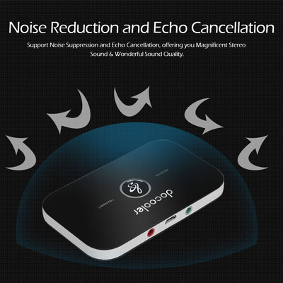 

Docooler B6 2 in 1 Bluetooth Transmitter & Receiver Wireless A2DP Bluetooth Audio Adapter Portable Audio Player Aux 35mm Black