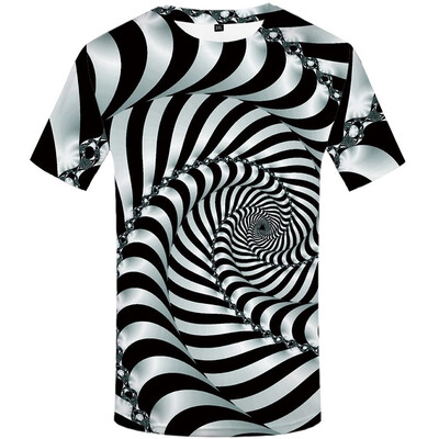 

Toponeto Mens 3D Printed Fashion Round Neck Casual Short Sleeves T Shirt Blouse Tee