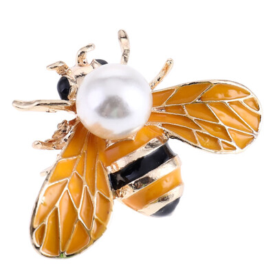 

Wuli baby Insect Bee Brooches Pines Metal Enamel Pins Metal Insect Ban quet Brooches Gift Hat Scarf Collar Cuff Pins