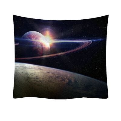 

Toponeto Fashion Tapestry Planet Universe Pattern Style Decorative Tapestry Home Decor