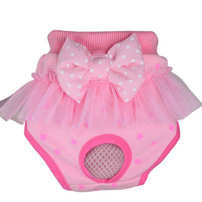 

Puppy Pet Dog Physiological Pants Cotton Bowknot Underwear Diapers Cute Underwear