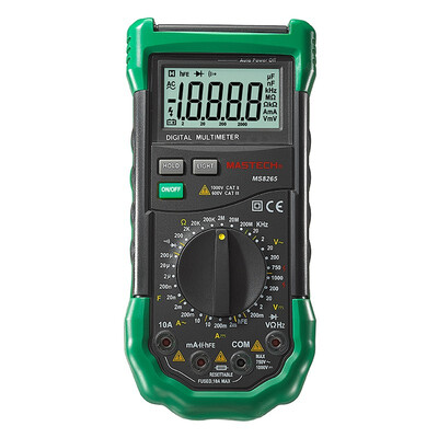 

MS8265 4 12 New Digital Multimeter Manual Range for ACDC Voltage Current Test with Ohm Capacitance Frequency Measurement