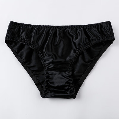 

Women Solid Color Mid Waist Panties Breathable Triangle Briefs Thongs Underwear