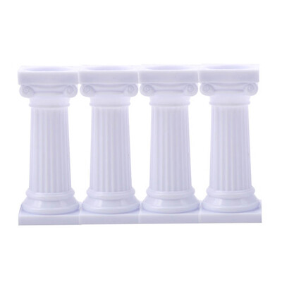 

4x Grecian Pillars Wedding Cake Tier Separator Support Stand Decor UK