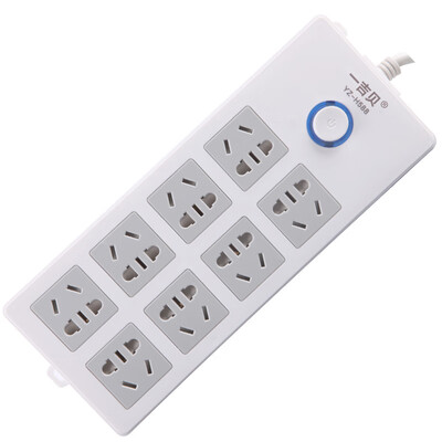 

YIJIBEI patch panel strip socket socket wiring board new national standard patch panel 8 18 meters total control switch YZ-H588