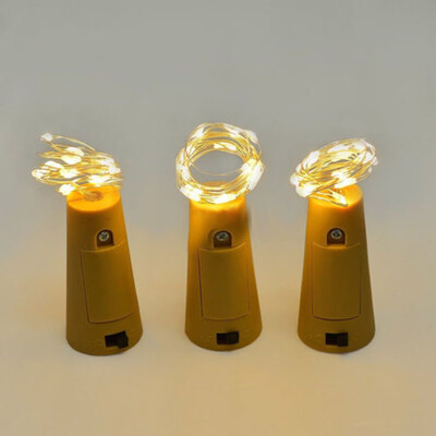 

〖Follure〗1PC Cork Shaped LED Night Light Starry Light Wine Bottle Lamp For Party Decor