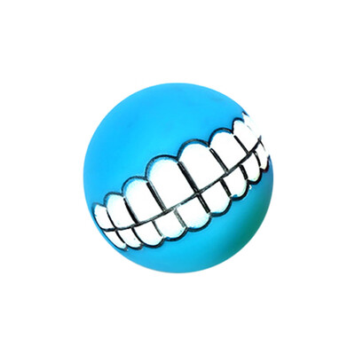 

Siaonvr Funny Pet Dog Ball Teeth Silicon Toy Chew Sound Dogs Play Game Toys