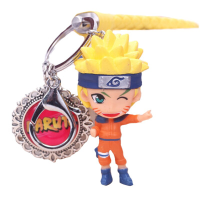 

Hot 3D Anime Keychain Keyring Naruto Keychain Figure Kakashi Naruto Doll Key chain