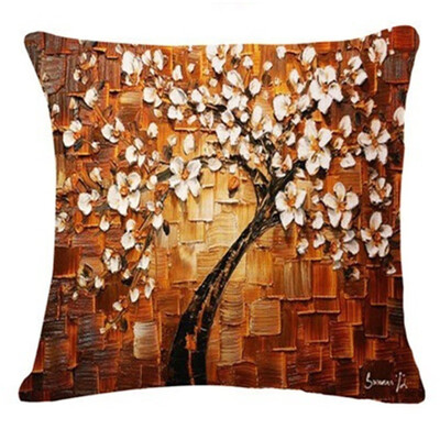 

〖Follure〗Tree Leaves Sofa Bed Home Decoration Festival Pillow Case Cushion Cover