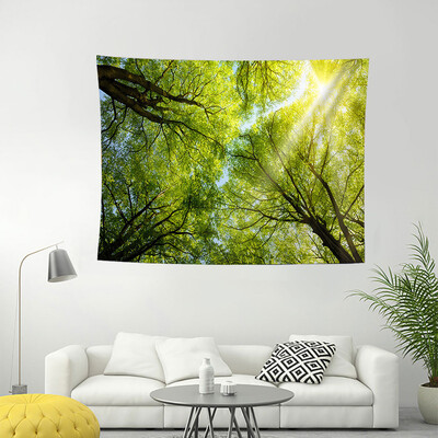 

Gobestart New Green Tapestry Living Room Bedroom Decorative Painting