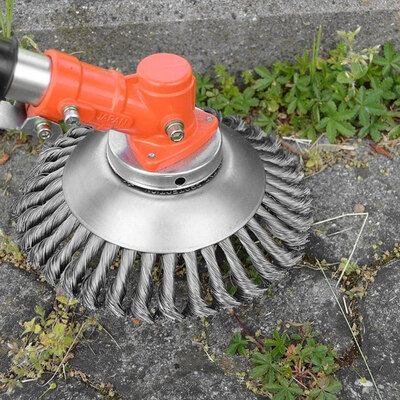 

6Inch Steel Wire Wheel Grass Cutter Trimmer Parts Wear-Resistant Rust Removal Weeding Plate Mower Head