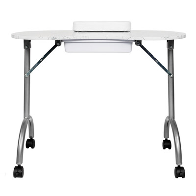 

Foldable Portable Nail Table Manicure Nail Art Slide-out Draw Station Desk Spa Beauty Salon Equipment