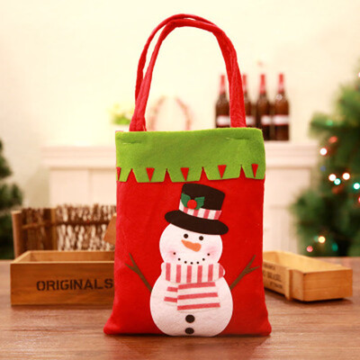 

Toponeto Christmas Candy Bag Santa Claus Snowmen Gift Children Party Storage