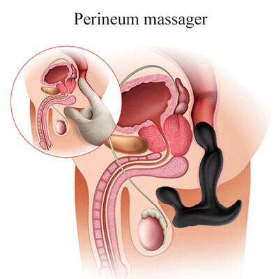 

Vibrating Prostate Massager Men Anal Plug Waterproof Powerful Motors 3 Speeds Butt Anus Silicone Sex Toys
