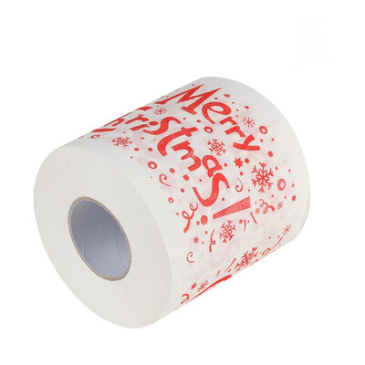 

Gobestart Home Santa Claus Bath Toilet Roll Paper Christmas Supplies Xmas Decor Tissue A