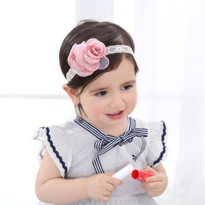 

Infant Girl Rose Flowers Shaped Headband Head-wear Lovely Birthday Wear Hair Accessories