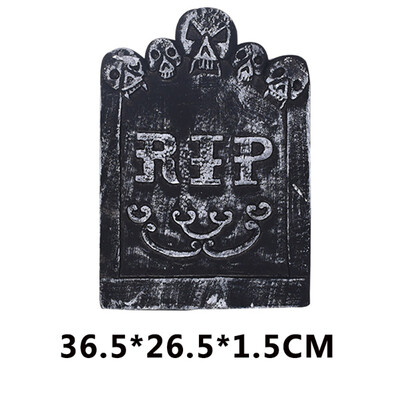 

New Hot Halloween Foam Tombstone Skeleton Tombstone Haunted House Bar Stone Grisly Props Party Decor Yard Decoration