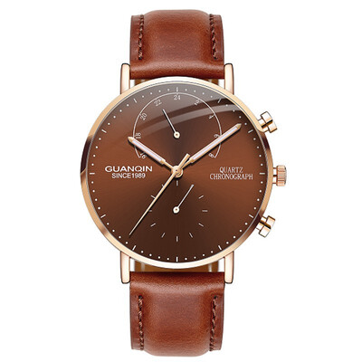 

Mens Watches GUANQIN Top Brand Chronograph Luminous Clock Luxury Men Business Creative Mesh Strap Quartz Watch relogio masculino