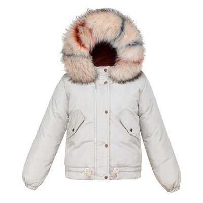 

Tailored Women Winter Warm Thick Outerwear Hooded Coat Slim Cotton-padded Jacket