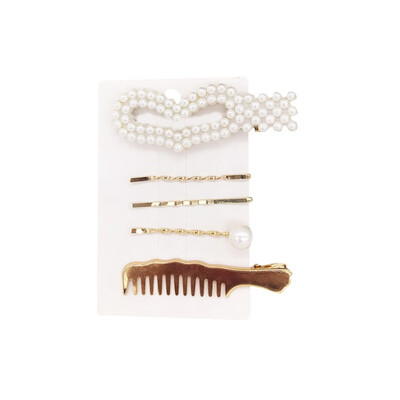 

Fashion Girls Hair Clips Cute Cartoon Shape Pearl Design Hair Pin Set Children Hairpin Princess Hair Accessories