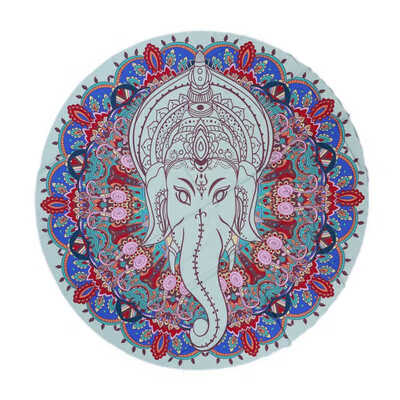 

150150cm Indian Persian Printed Mat Round Chiffon Shawl Tapestry Retro Wall Hanging Towel Beach Mats At Home