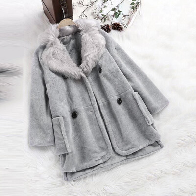 

Toponeto New Womens Exquisite Faux Fur Coat Soft Fleece Thick Jacket Plus Size Coat