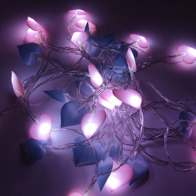 

3m Romantic Heart-shaped Light String Unique Cloth Light String Festival Decoration Light festive party supplies