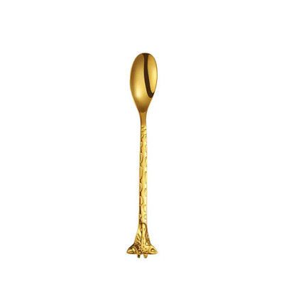 

Toponeto 1PC Stainless Steel Coffee Spoons Pattern Stirring Spoon Tableware Dessert Scoop
