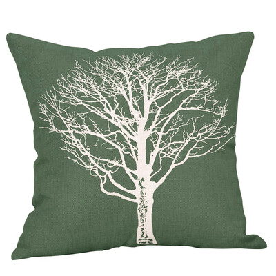 

〖Follure〗Green Lime Natural Cream Cotton Linen Pillow Case Sofa Cushion Cover Home Decor