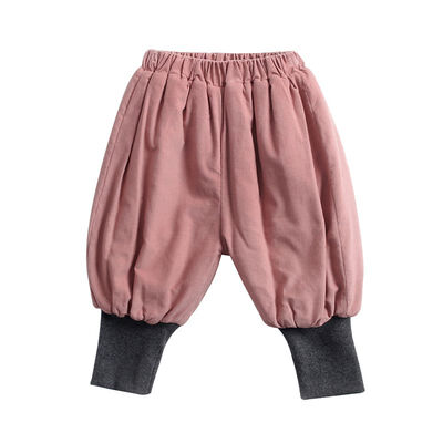 

Cute Baby Full Length Pants Cotton Toddler Winter Pants Newborn Casual Trousers Loose Infants Bloom Pants