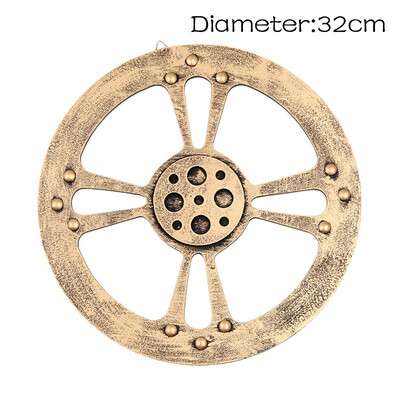

Toponeto European Modern Vintage Steampunk Gear Industrial Style Wall Home Decoration Sil