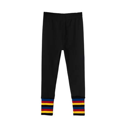 

Children Leggings Solid Cotton Warm Soft Autumn Winter Striped Girl Black Trousers Leggings For Girls Age 3-7T