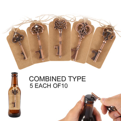 

Key Bottle Openers Wedding Souvenirs Beer Opener Keychain with Paperboard Tag Card Party Supplies