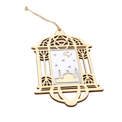 

Eid Wooden Pendant EID MUBARAK Decor for DIY Home Ramadan Decoration Hanging Pendants Islamic Muslim Party Decor Supplies