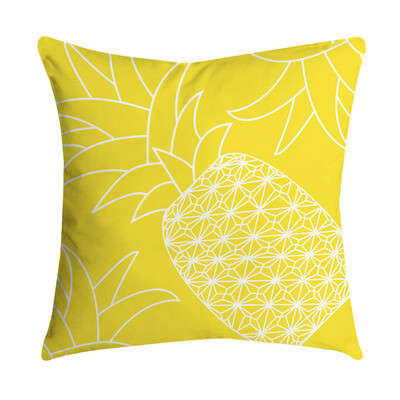 

〖Follure〗Pineapple Leaf Yellow Pillow Case Sofa Car Waist Throw Cushion Cover Home Decor