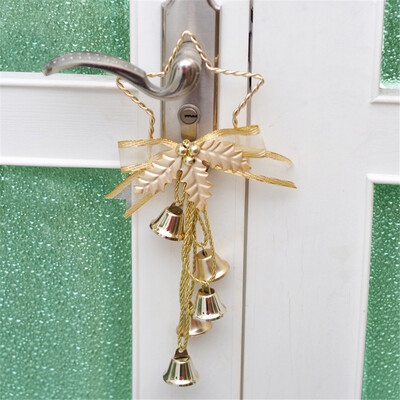 

Tailored Bowknot Jingle Bell Rings Pendant for Christmas Tree And Door Hanging Decor