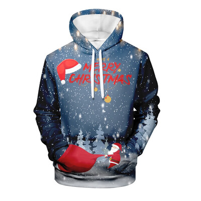 

Toponeto Mens Casual Christmas 3D Print Long Sleeve Hooded Sweater Jacket Coat