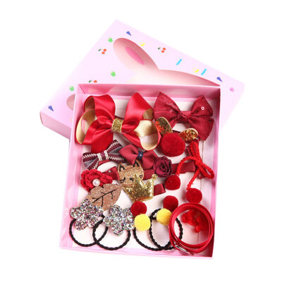 

12pcslot Newly Design Cute Bow Hair Clips Baby Girls Hair Accessories Kid Headdress Kids Hair Rope Headwear