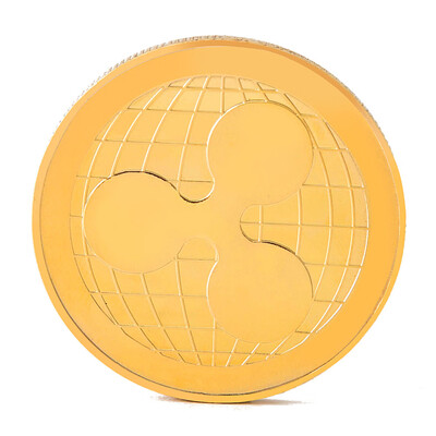 

Ripple XRP Gold Commemorative Coin Crypto Currency Bitcoin Gift btc eth
