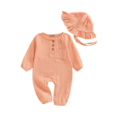 

2Pcs Baby Clothes Set Winter Baby Girl Clothes Outfits Newborn Girls Set RomperHat Toddler Girl Outfits